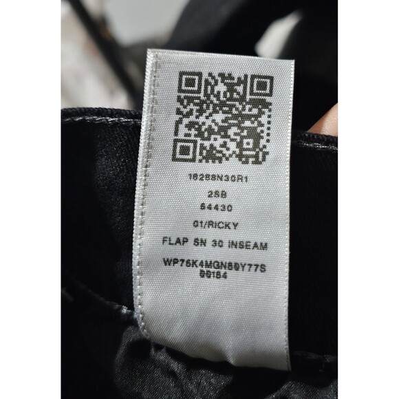 True Religion Mens size 36x30 Ricky Flap SN Relaxed Straight Jeans Black Denim - Picture 9 of 11